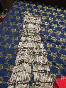 Brown &amp; White Dress