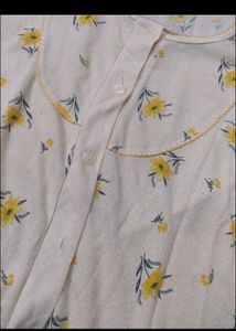 Floral Print Button Down Top