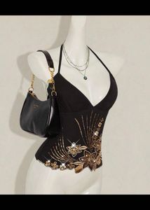 Sparkling Halter Neck Top