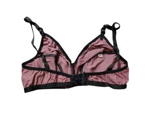 Mauve Bra with Black Trim
