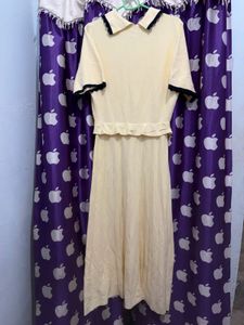 Elegant Cream Knit dress