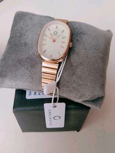 Rose Gold Oval Watch with corset