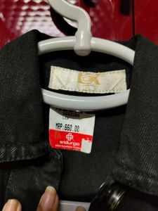 Black Denim Vest Jacket