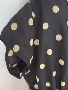 Chic Polka Dot Black Dress