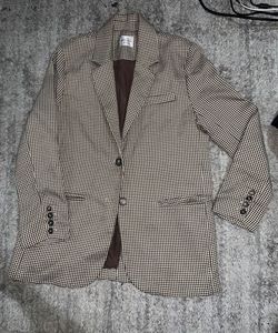 Houndstooth pattern Blazer