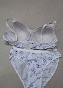 Floral Print Bra &amp; Panty Set