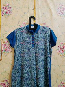 Comfortable Blue Printed Night tshirt