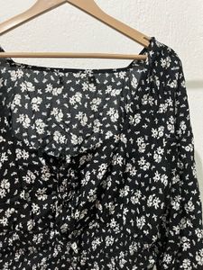 black floral printed top