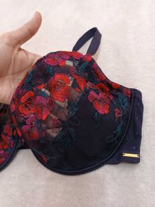 Floral Print Underwire Bra 36F