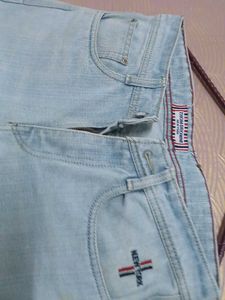 Light Wash Straight Leg Jeans