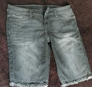 Grey Denim Shorts