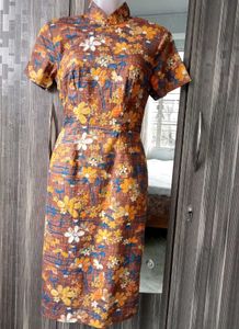Floral Cheongsam Dress