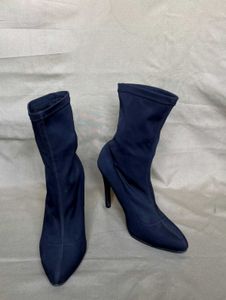 Black Sock Boots with Heels