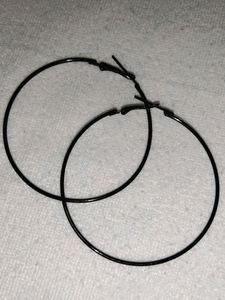 Black Hoop Earrings For Women