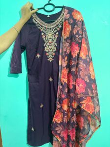 Elegant Embroidered Kurta Set