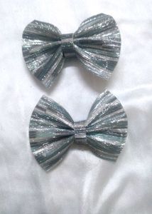 Sparkly Bow Hair Clips Set