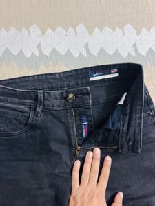 U.S. Polo Denim Men's Black Wash Straight Fit