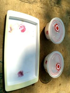 new Food Storage Containers with Lids&amp; tray