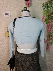 Cute Light Blue Cardigan
