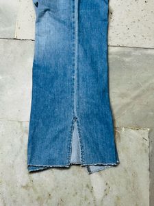 Stylish Light Wash Flare Jeans