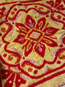 Red 💛 Pooja Aasan Alter Cloth Puja Chowki Asan