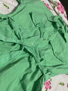 women’s Light Green Shirt Dress