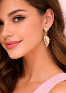 Charming Leaf Drop Earrings