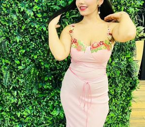 Pink Floral Corset Dress