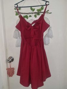 Berrylush Fit And Flared Red Dress