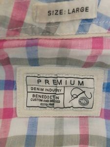 Checked Button-Down Shirt