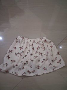 pyjama short floral skirt