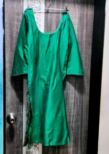 Emerald Green Kurta with Embroidery