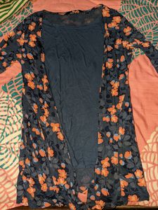 Floral Print Shrug Attached Top 💐