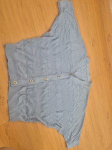 Light Blue Knit Cardigan