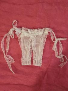 Beautiful Sheer White Lace Panties