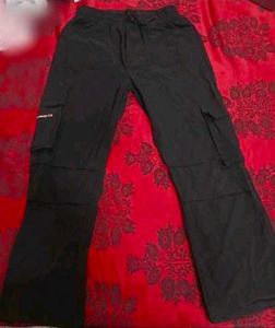Maroon/Black Cargo Pants