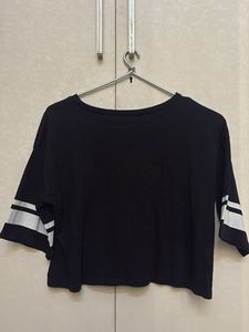 Black "Forever 78 Magical" Crop Top