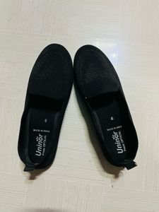 Black Loafer Style Flats