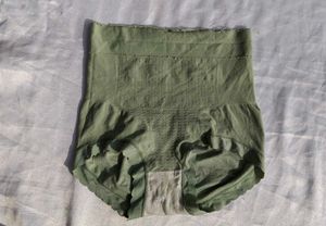 Olive Green High-Waisted Shaping Briefs