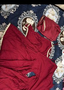 Tasva Elegant Red Lehenga kurta Set