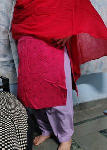 Women's Kurta red with duptta