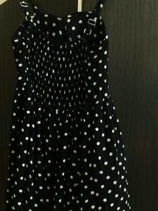 Chic Polka Dot Black Dress Y2k