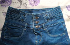 High Waisted Denim Shorts