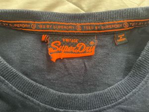 Vintage Superdry Men's Navy T-Shirt