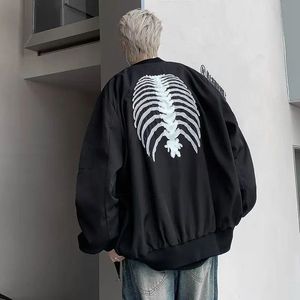 Skeleton Ribcage Bomber Jacket