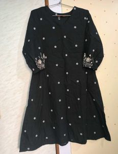 Black Polka Dots Kurta 🖤