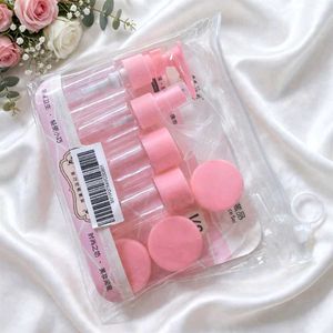 Pink Travel Toiletry Bottles Set