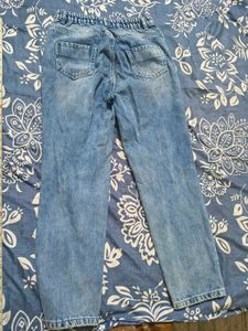 blue denim ripped jeans