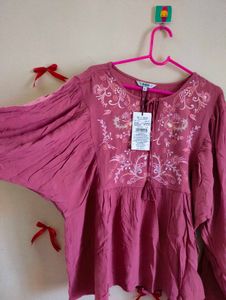 Embroidered Tassel Tunic - Brand New!