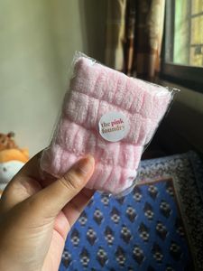 Pink Headband and Wristband Set